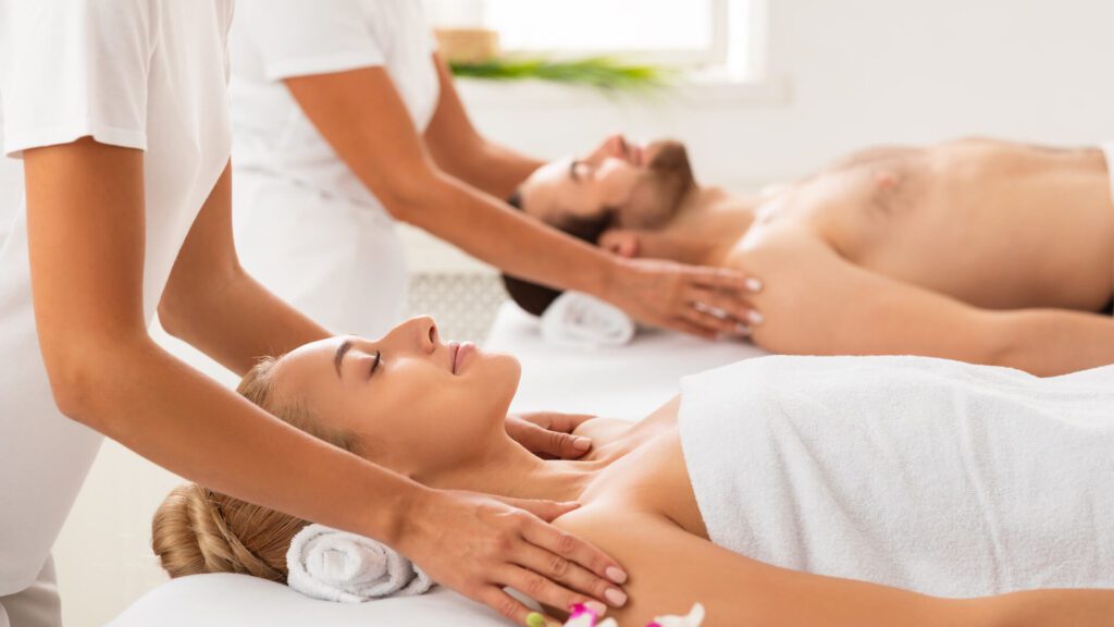 Couples massage at Spa